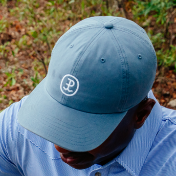 Top view of man wearing The Beach Hat