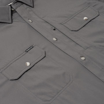 flyover photo of dark gray shirt