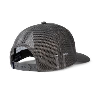back of the grey eagle trucker hat