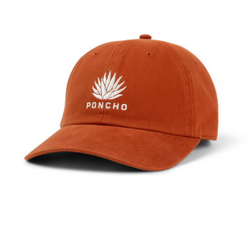 front of orange agave dad hat