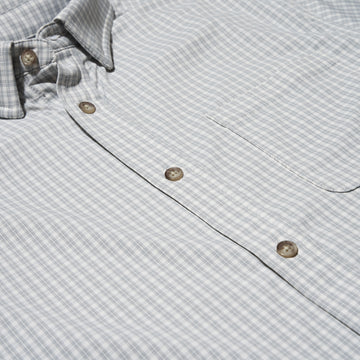 close up photo of micro grid grey print