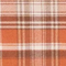 Orange, red-brown, and tan plaid fabric pattern with intersecting lines