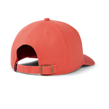 back of the salmon diamond patch hat
