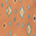 Abstract southwestern diamond pattern in teal, beige, and brown on a warm orange background