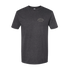 Dark gray comfortable Shed Hunt T-Shirt with small logo print on chest