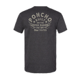 Shed Hunt T-Shirt in dark charcoal with outdoors graphic text design on back