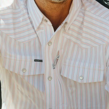 man wearing the 1776 shirt