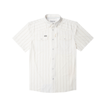 product photo of the 1836 blue bonnet striped shirt front