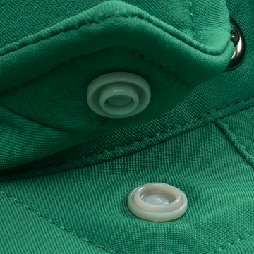 closeup of collar snaps on shirt