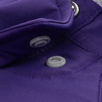 closeup of collar snaps on shirt