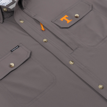 Flyover photo of The Bluetick shirt