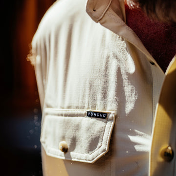 Close-up of a comfortable outdoor shirt pocket on The Carpenter by Poncho Outdoors