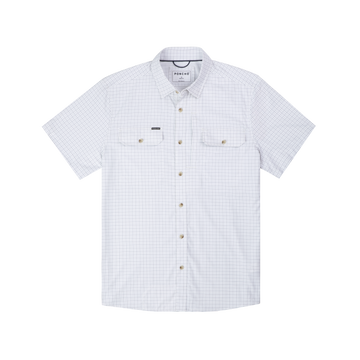 product photo of double blue check short sleeve shirt