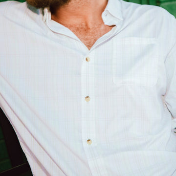 man wearing the destin shirt