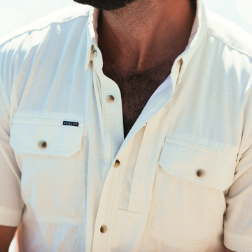 man wearing the key west shirt