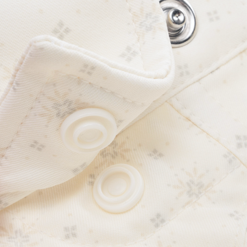 closeup of collar snaps on shirt