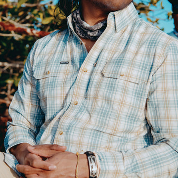 tight shot of man wearing The Nervous Water shirt