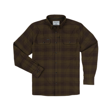 The Telluride outdoors shirt in dark plaid pattern