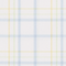 Soft white fabric with light blue and pale yellow plaid pattern