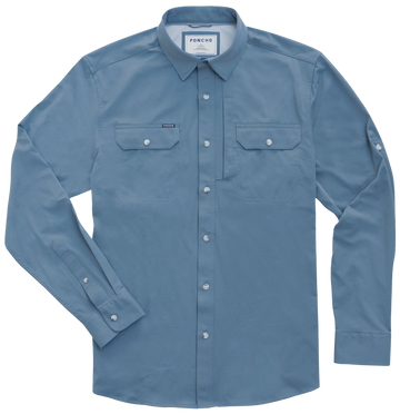 Blue long sleeve shirt