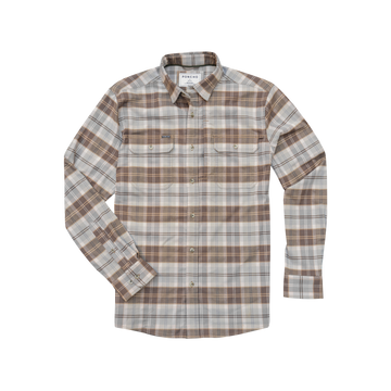 The Yuma breathable outdoor plaid shirt with buttoned pockets and long sleeves